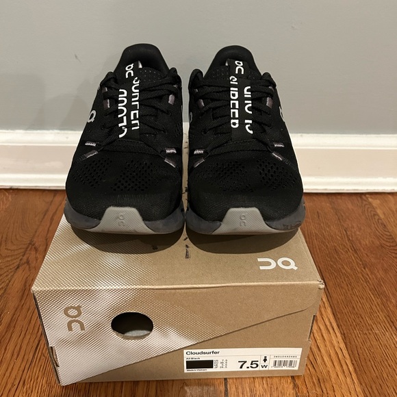 On Running Shoes - On Running Cloudsurfer Women's Black Athletic Running Shoes